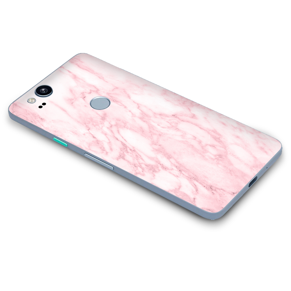 Google Pixel 2 Skins Decal Wrap Rose Pink Marble Pattern