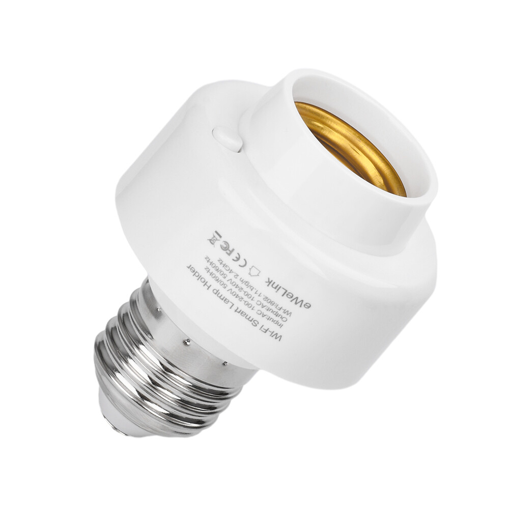 Smart WiFi Bulb Socket E26 E27 Light Bulb Adapter EWeLink Alexa Google Control