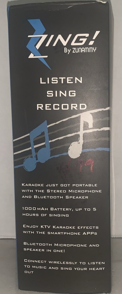 Zing Karaoke Microphone and Bluetooth Speaker