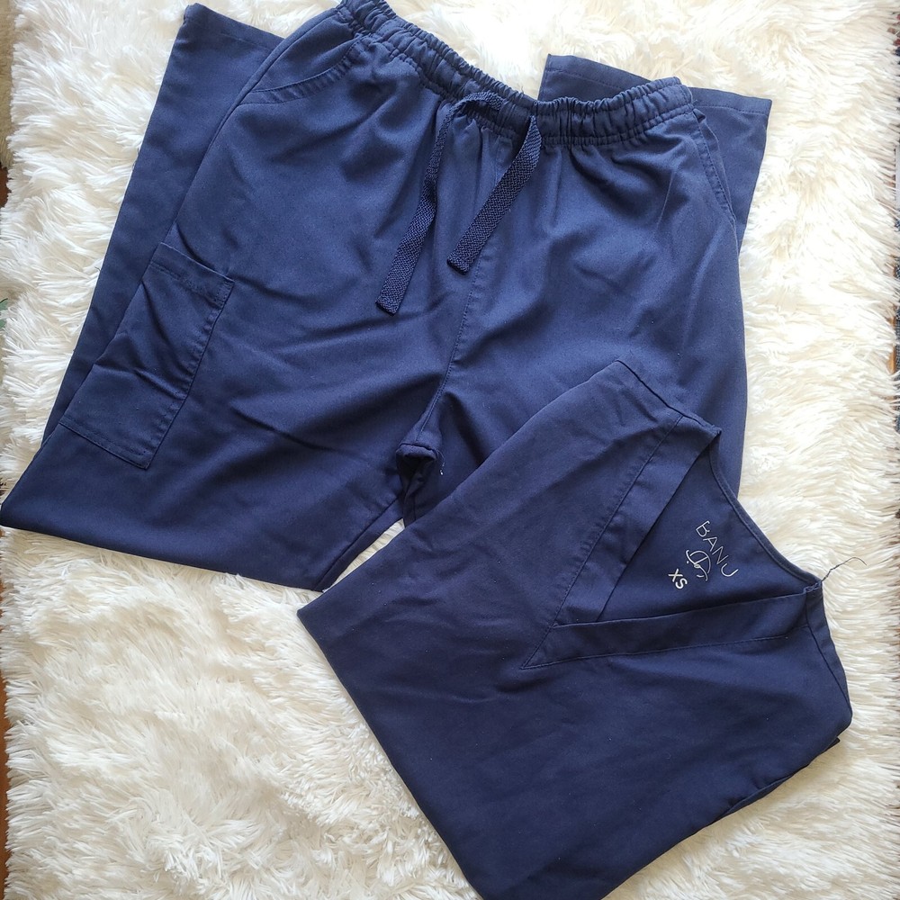 Unisex Navy Blue Scrub Set Size XS, EUC