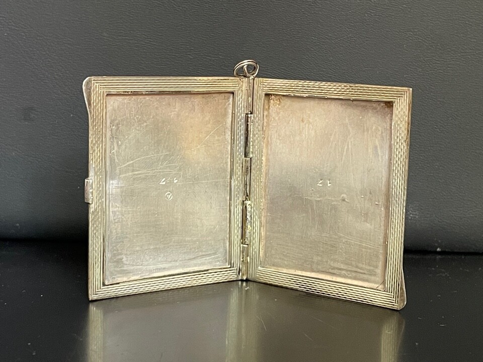ANTIQUE 800 SILVER DANCE? CARD CASE