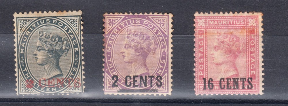MAURITIUS 1883-1887 ful MH series - nice gum !