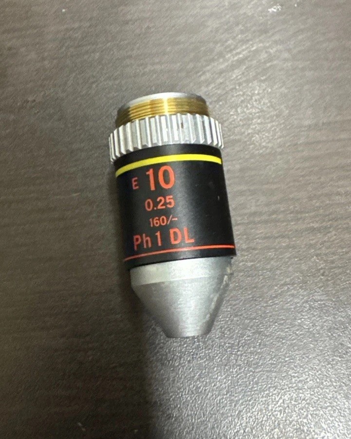 Nikon E 10 Ph1 DL 10x  Phase Contrast Microscope Objective
