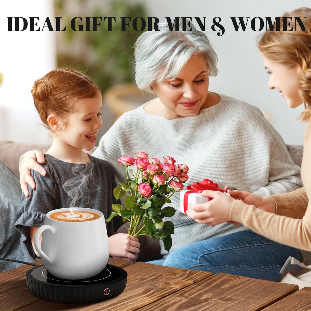 Mug Warmer, Coffee Warmer with Three Temperature Medium, G-black