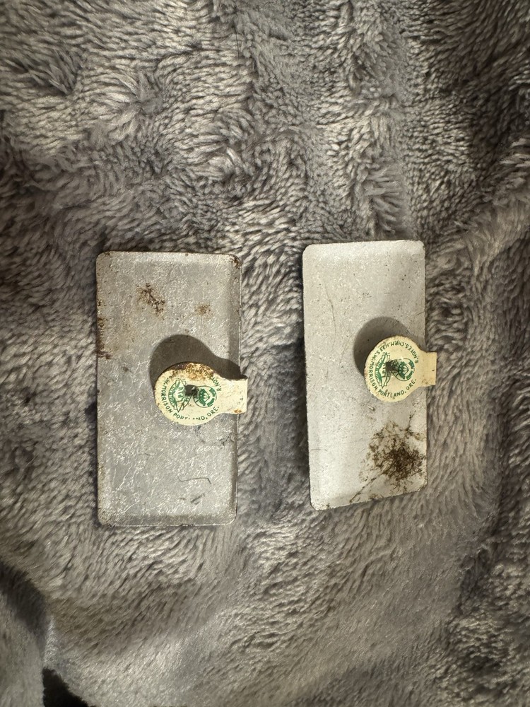2-VINTAGE KEEP MCCALL POLITICAL FOLD DOWN TAB BUTTONS