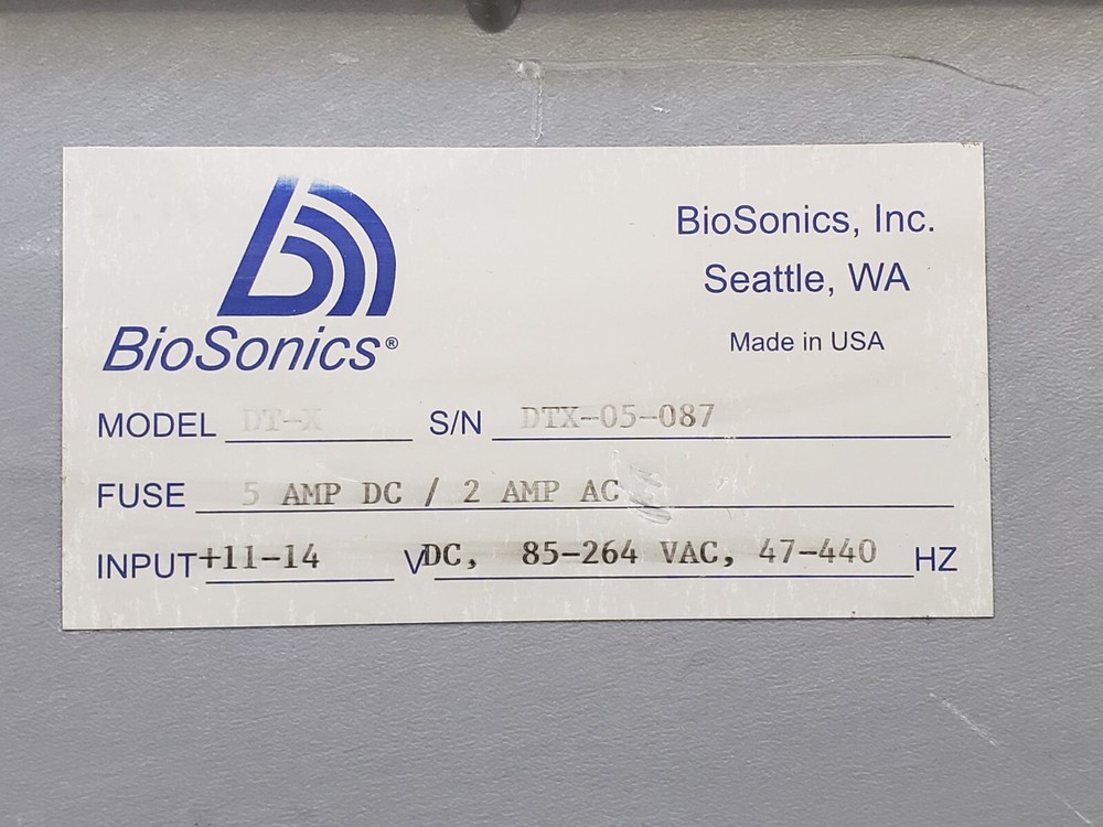 BioSonics Model DT-X Scientific Digital Echosounder. Tested And Found Working.