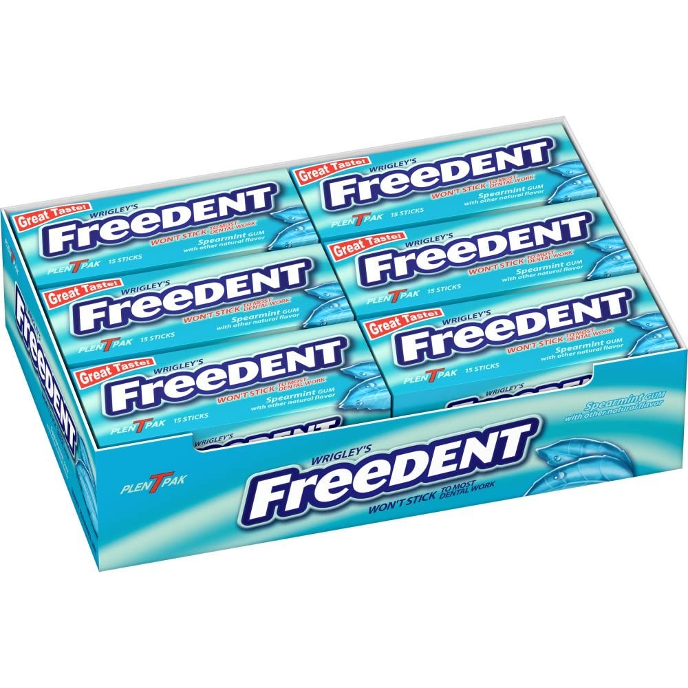 Wrigley's Spearmint Gum, 12 Pack Bulk - 15 Sticks