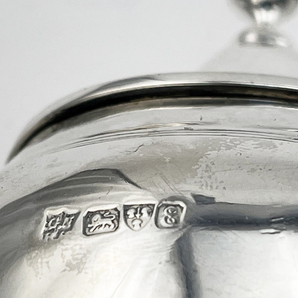 Smart Sterling Silver Oval Tea Caddy 1905 Chester