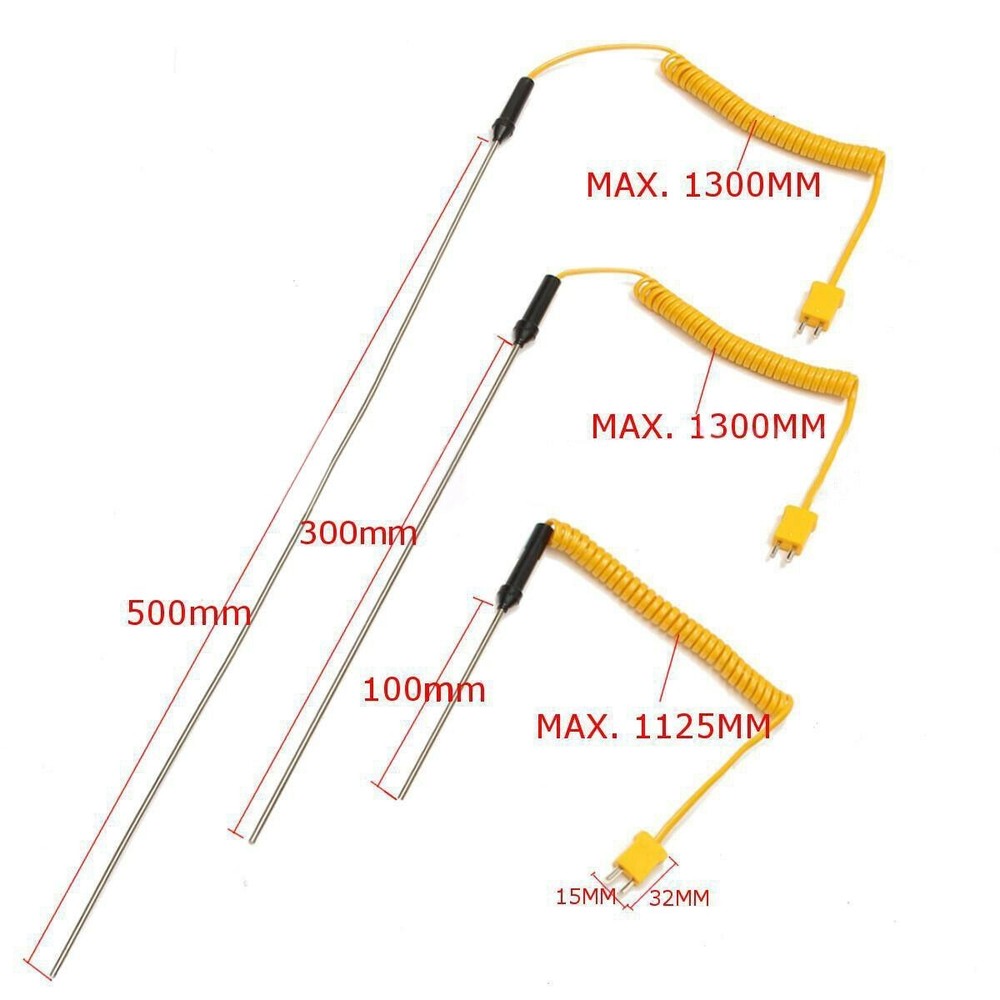 New K-Type Thermocouple Probe Sensor Temperature Controller Probe -50℃ To 1200℃