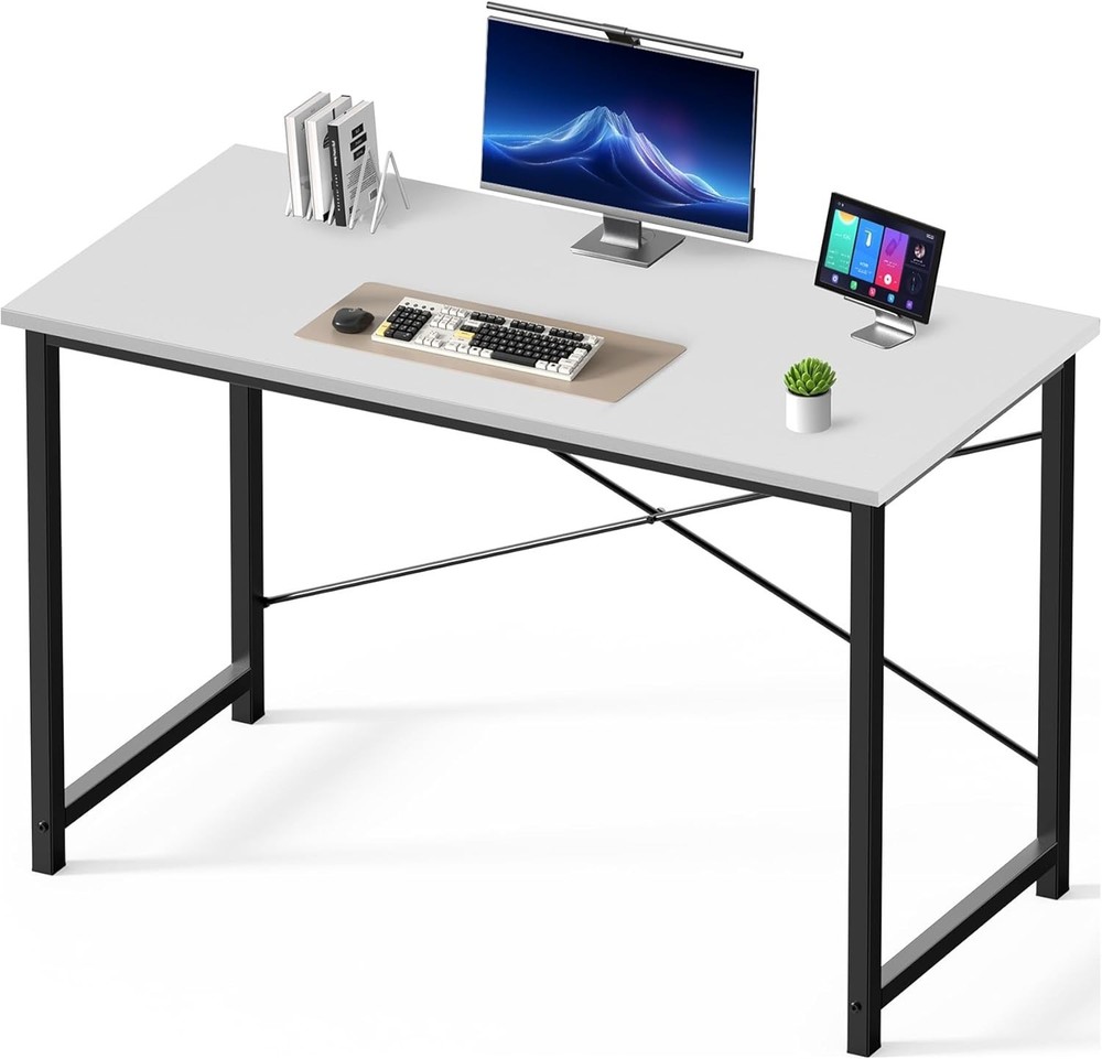 44 Inch Computer Office Desk Small Spaces Writing Gaming Work Desk Modern Study