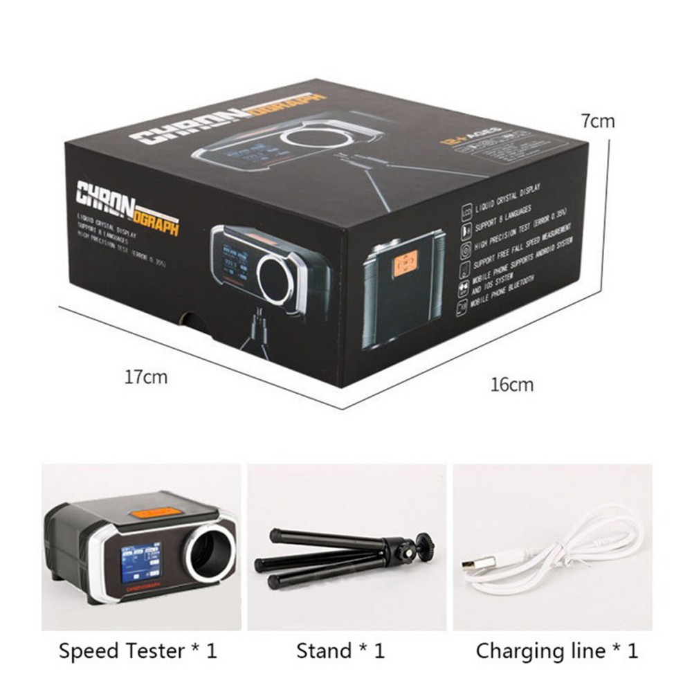 LCD Screen Shooting Chronograph Tester Shooting Velometer Speed with Tripod