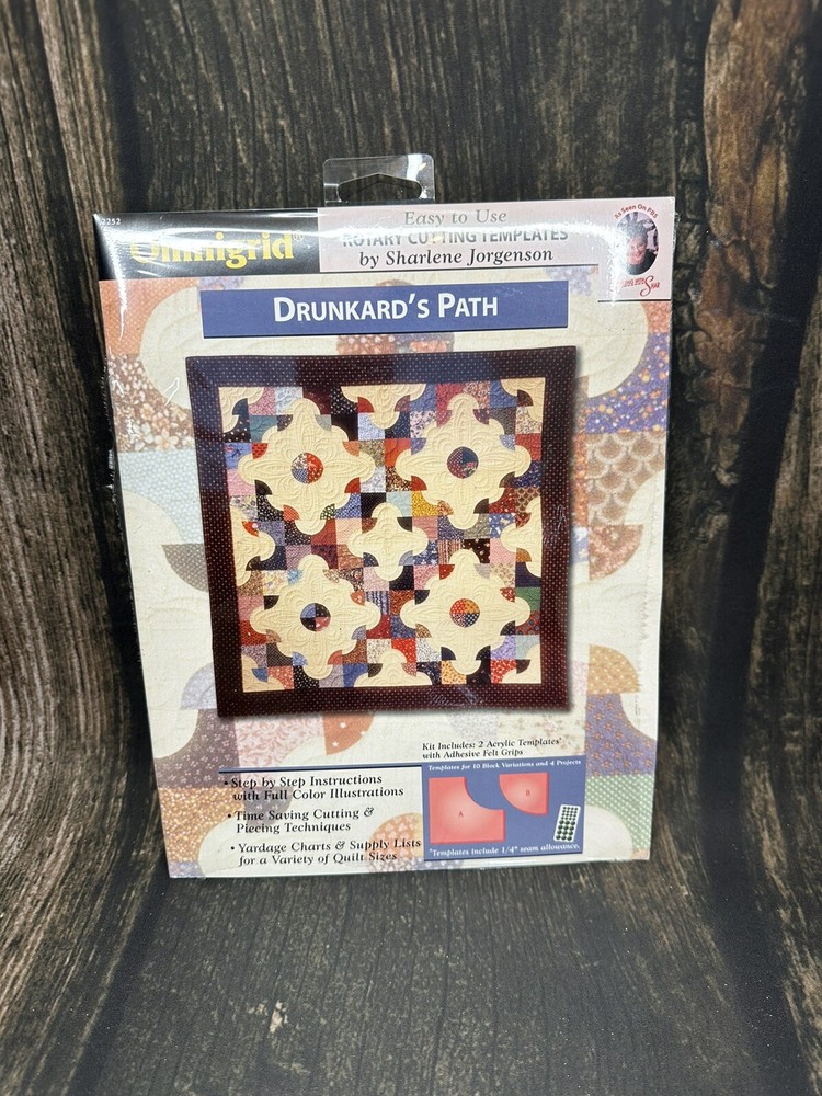 Omnigrid - Quilting with Shar, Drunkard's Path, Acrylic Templates/Instructions