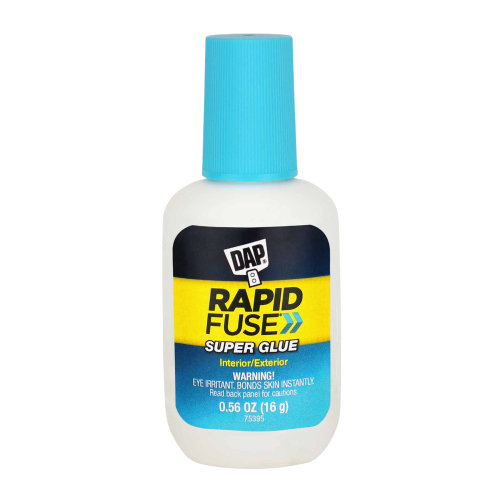 DAP RapidFuse Super Glue: 0.56 oz. / Brush Applicator (Clear)