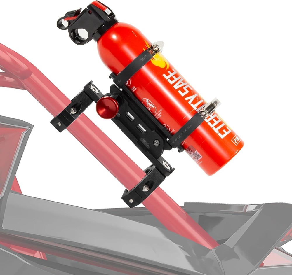 Quick Release UTV Fire Extinguisher Mount Kits, Adjustable Roll Bar Fire