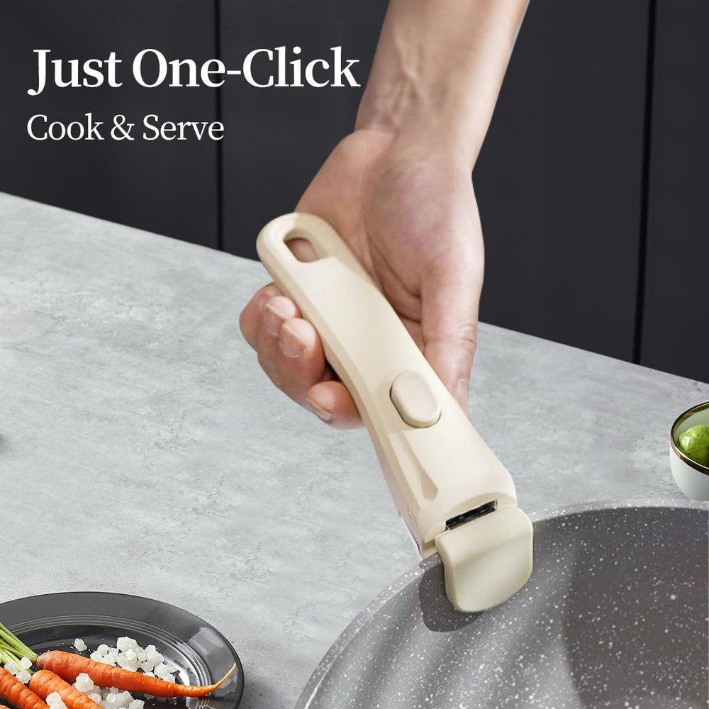 Removable Pot Handle, Universal Pan Handle, Replacement for Pots and Pans, Fits