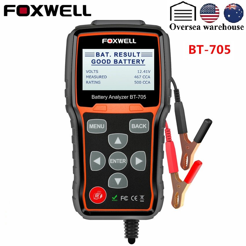 Foxwell BT705 Car Battery Load Tester & Charging System Analyzer 100-2000 CCA