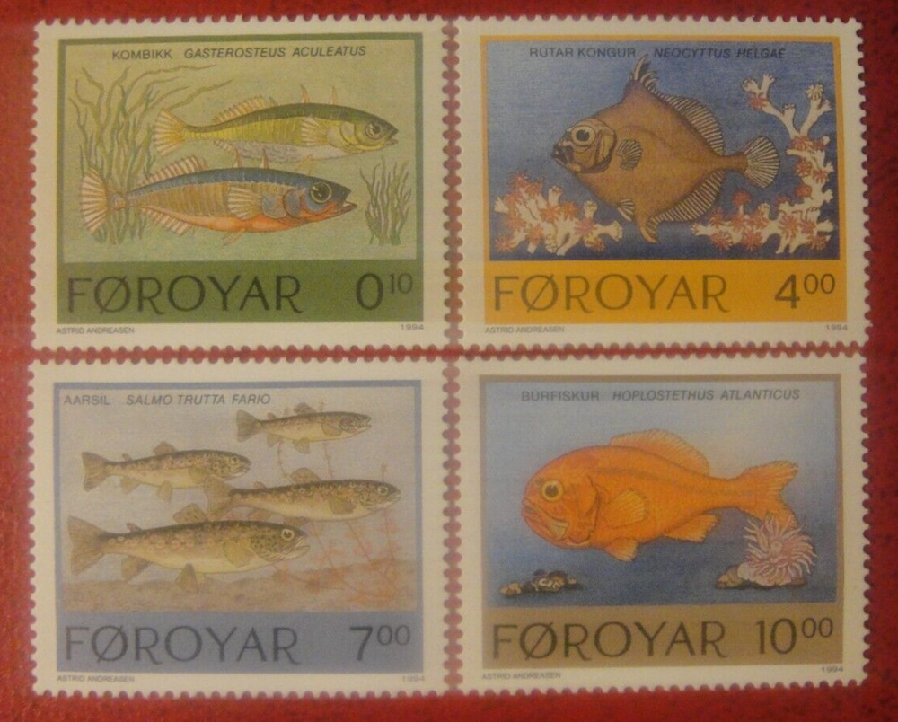 Faroe Islands 1994. Fish. MUH.