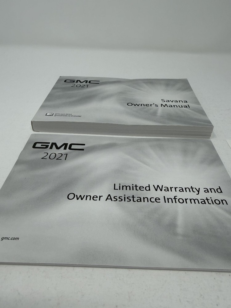 2021 GMC Savana Owners Manual OEM Complete Set