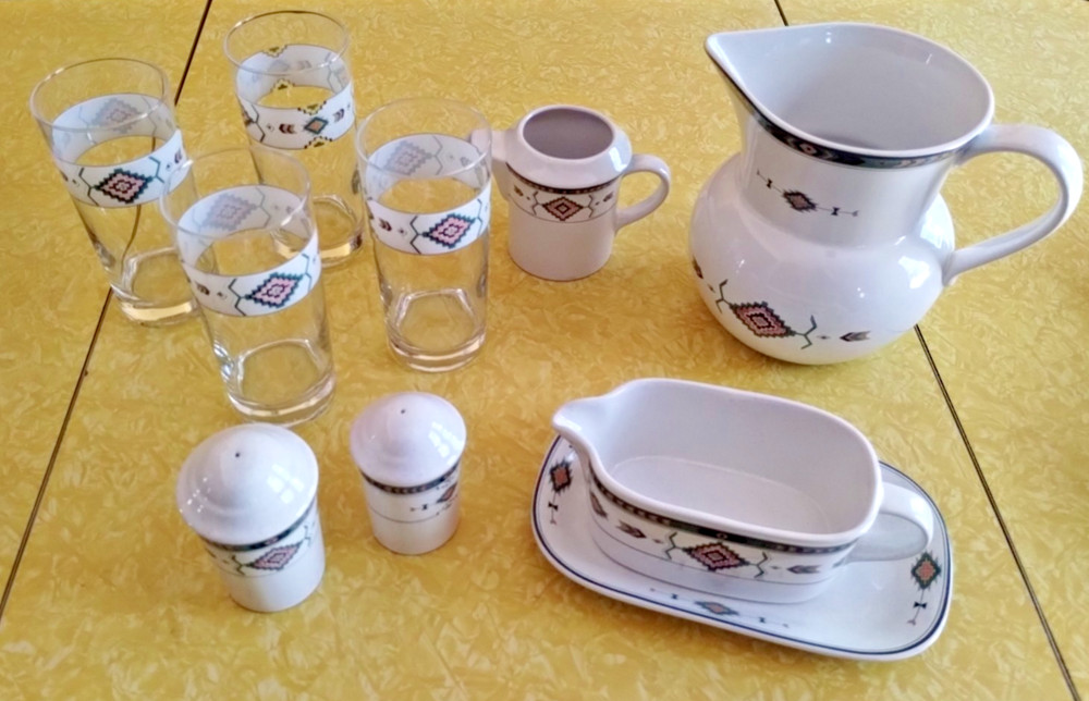Studio Nova Adirondack Pattern Dinnerware Set Sold Separately - Make Offer 4 Lot