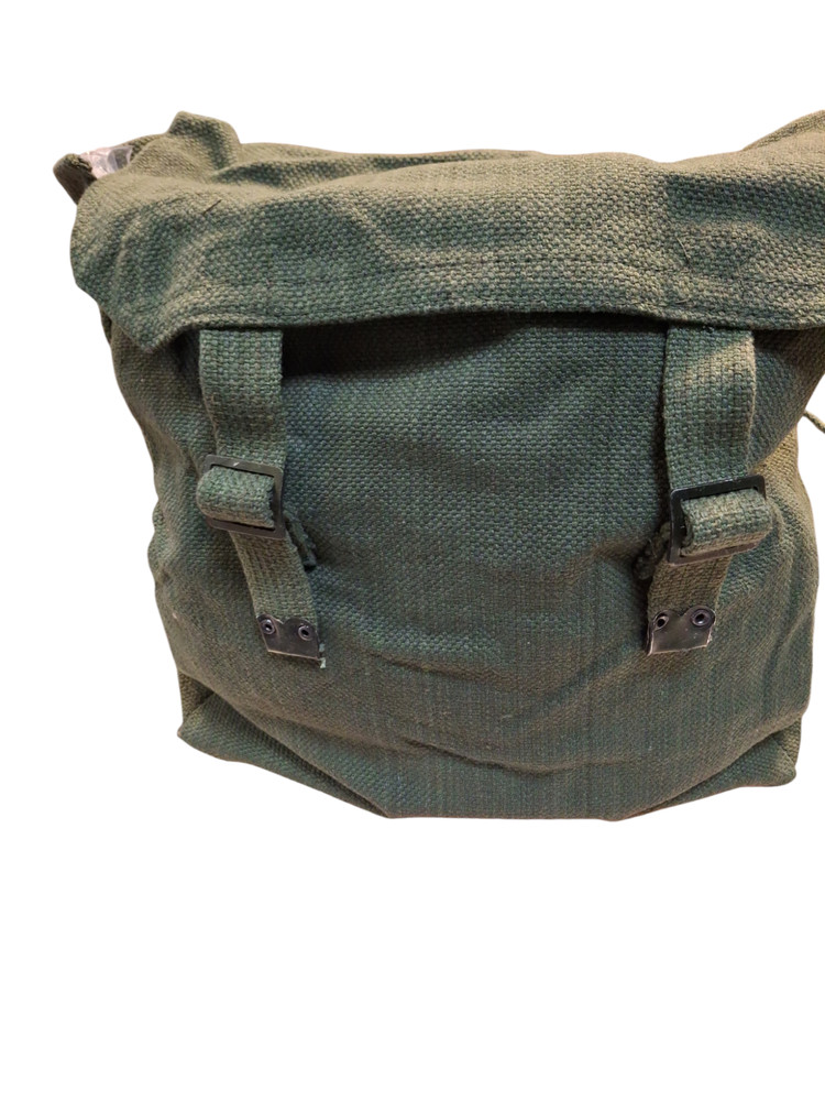Canvas Haversack bag in olive green