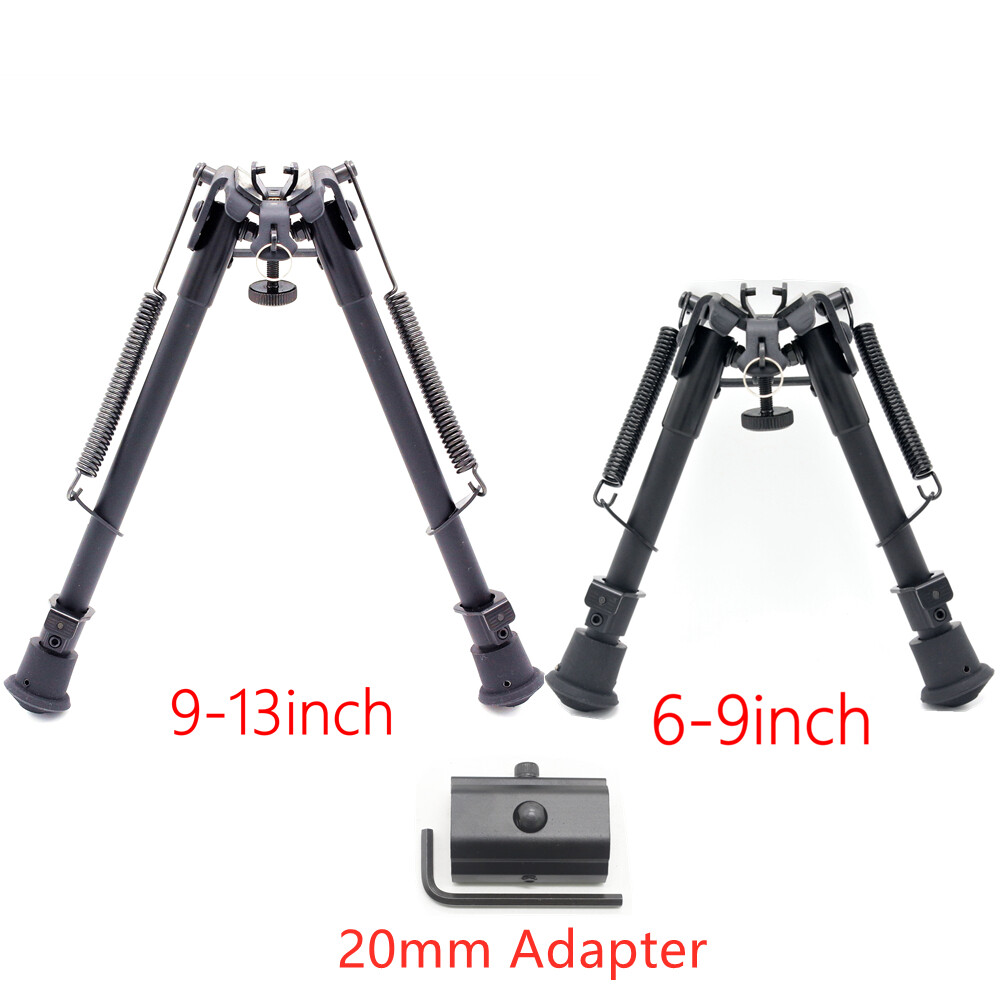 ACTIVE-8 6,9" Rifle Bipod Gun Accessori Adjustable Spring Return with Adapter