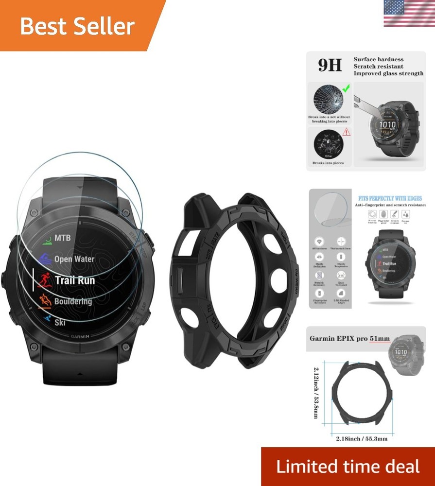 Screen Protector for Garmin Epix Pro 51MM & Fenix 7X – Scratch Resistant