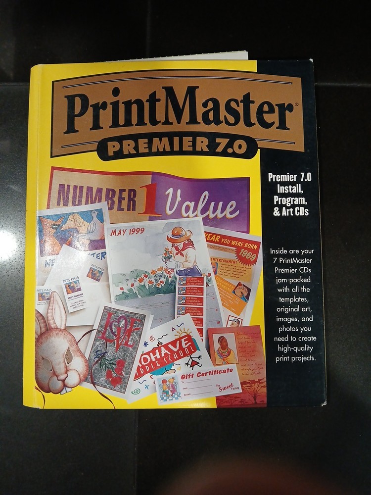 PrintMaster Premier 7.0 Windows 95, 98 Desktop Publishing