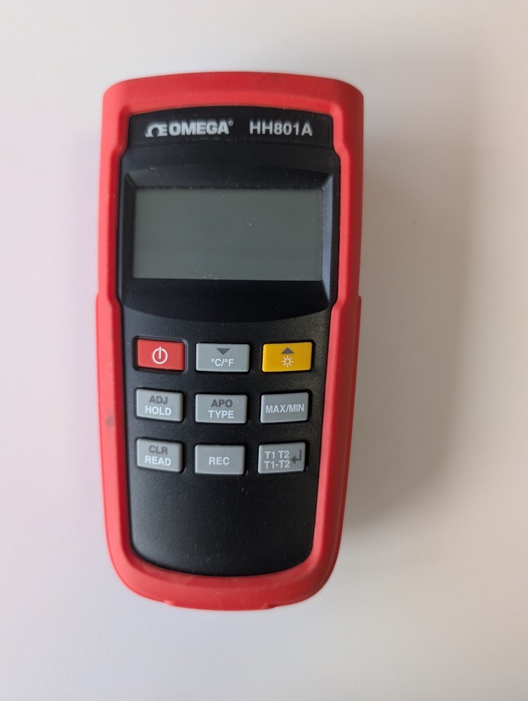 Omega HH801A Dual-Input Handheld Digital Thermometer