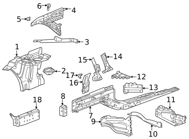 Genuine GM Rail End 84660946