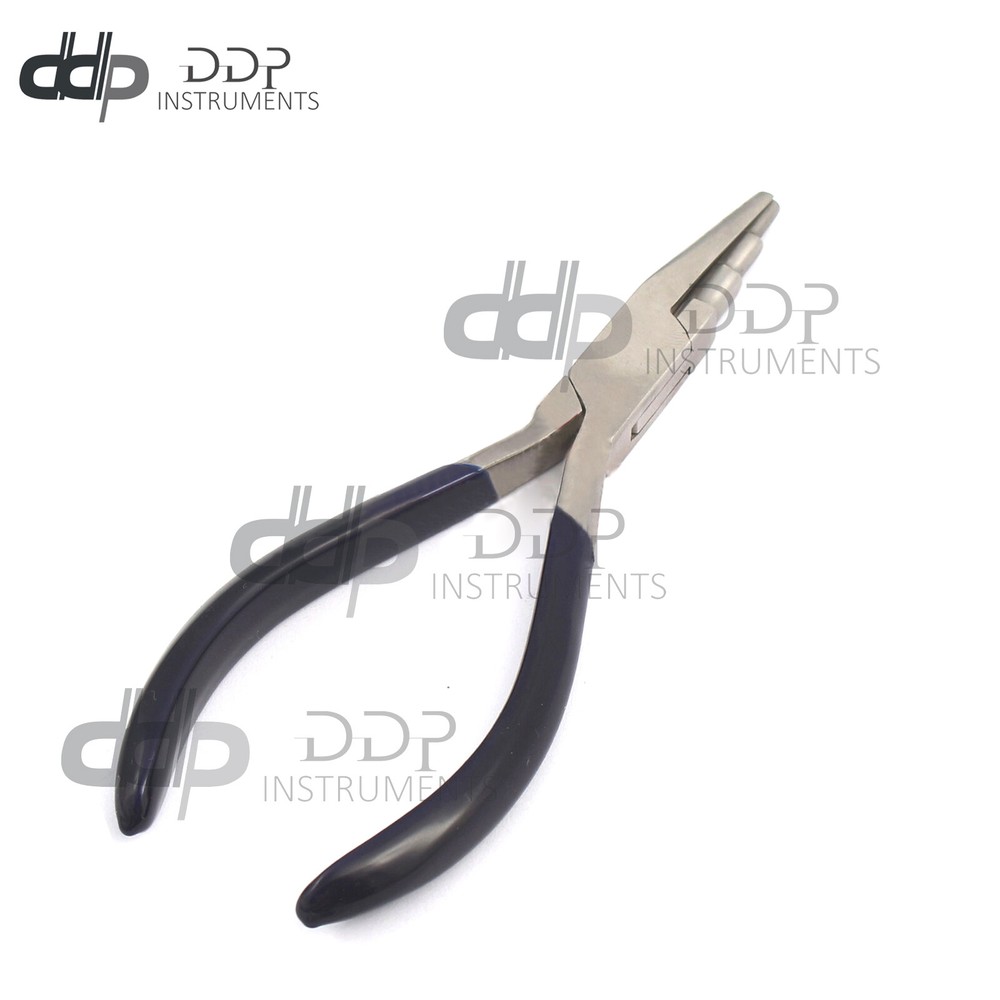 Three 3 Step Concave Round Nose Pliers Wire Forming Bending Looping Crafts Tools