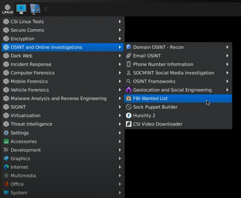 CSI Linux Digital Forensics Social Media Intelligence Recon OSNIT USB3 64GB