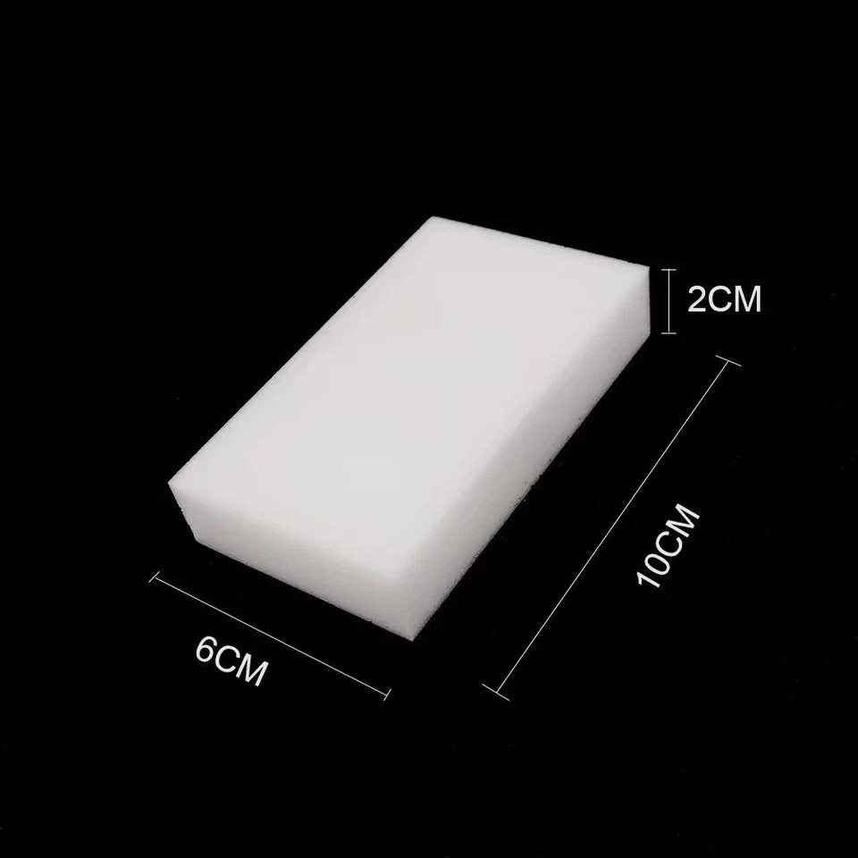 100 PCS Sponge Eraser BULK PACK Melamine Cleaning Foam 3/4" Thick Kitchen Bath
