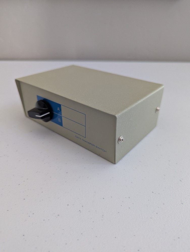 DB25 A/B Switch Box Data Transfer Female Rotary Dial Heavy Duty - TESTED
