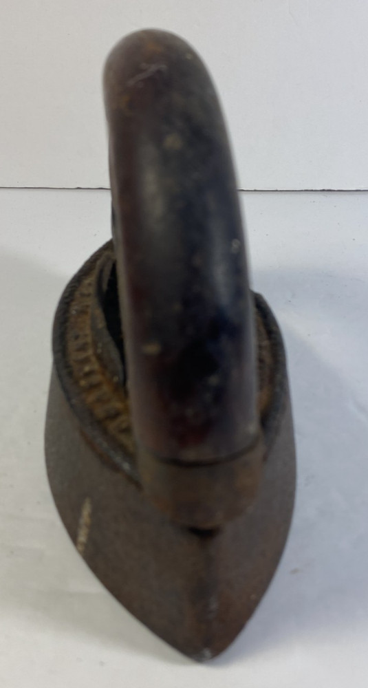 Antique Sad Iron With Detachable Wood Handle Primitive