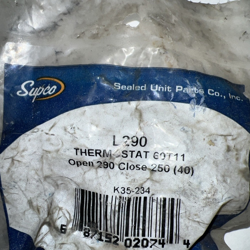 Supco L290 Thermostat