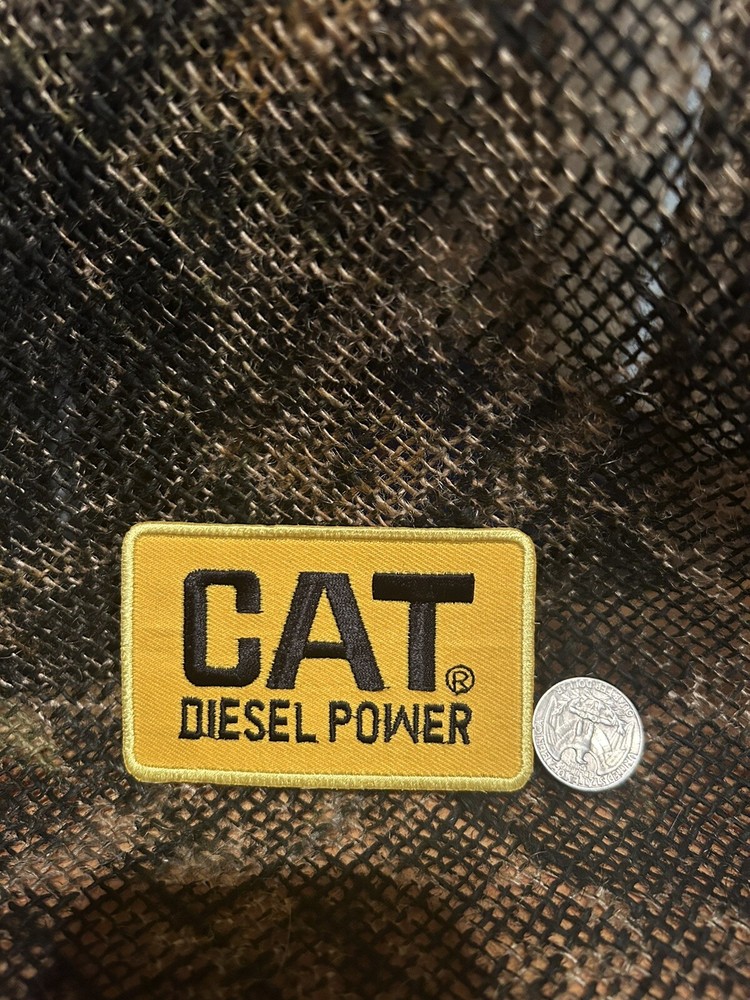 Cat Diesel Power Patch Caterpillar Heavy Equipment  - Iron On