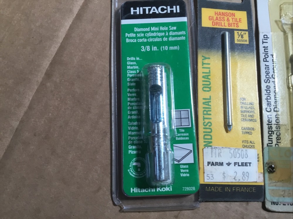 Glass Cutter and Drills