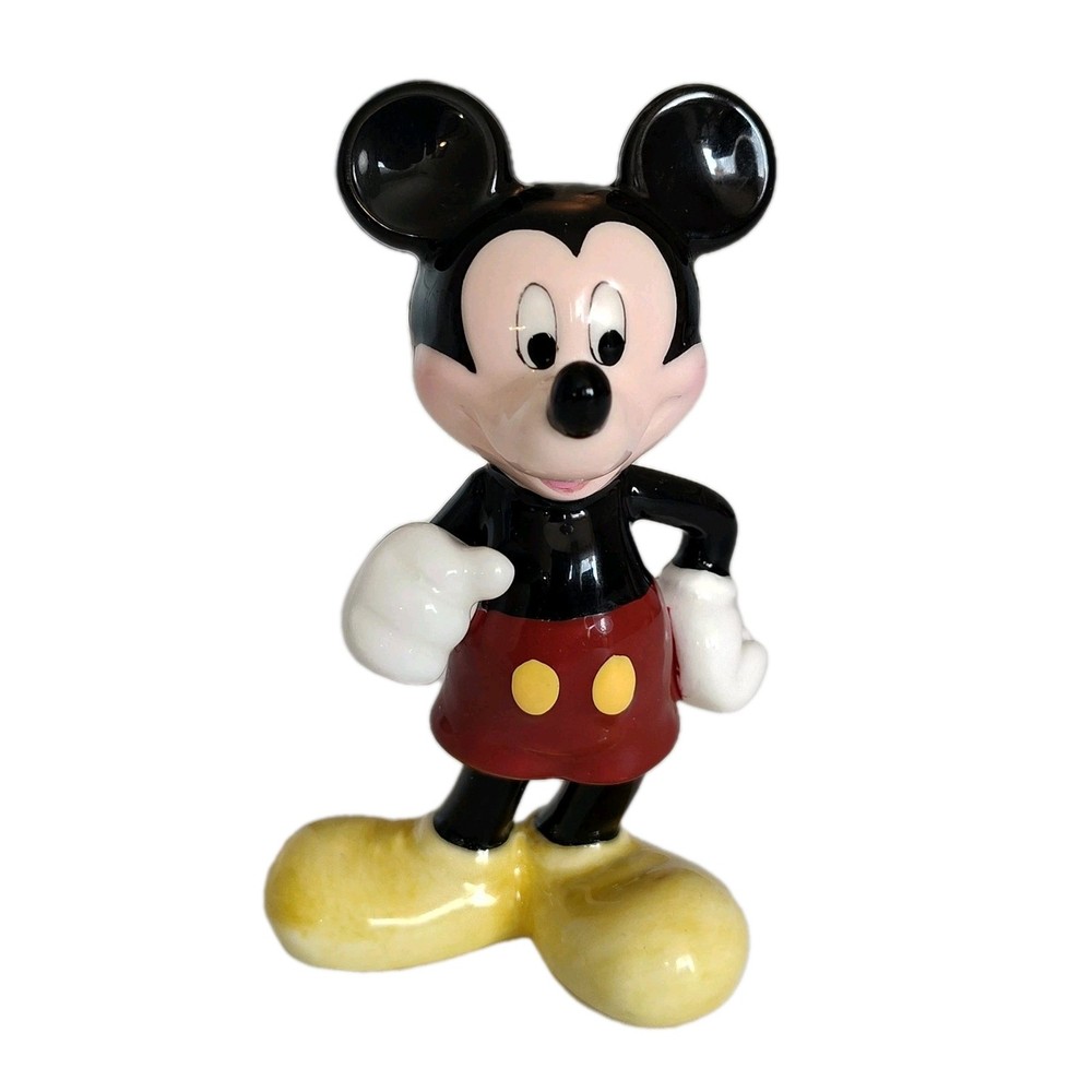 Vintage Mickey Mouse Disney Ceramic Figurine 4.25”