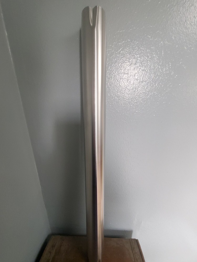 2 pack RV SILVER METAL PEDESTAL TABLE LEG  25.5" w/ 2 bases