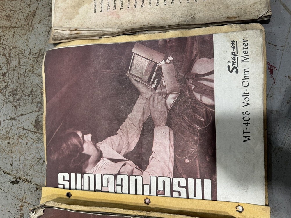 Vintage Snap On Meter Set. With Original Manuals.