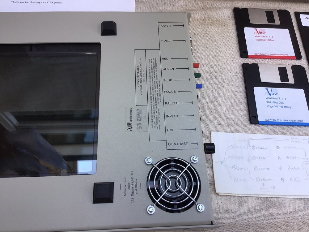 NVIEW VIEW FRAME ll +2 VISUAL PRESENTATION PROJECTION.