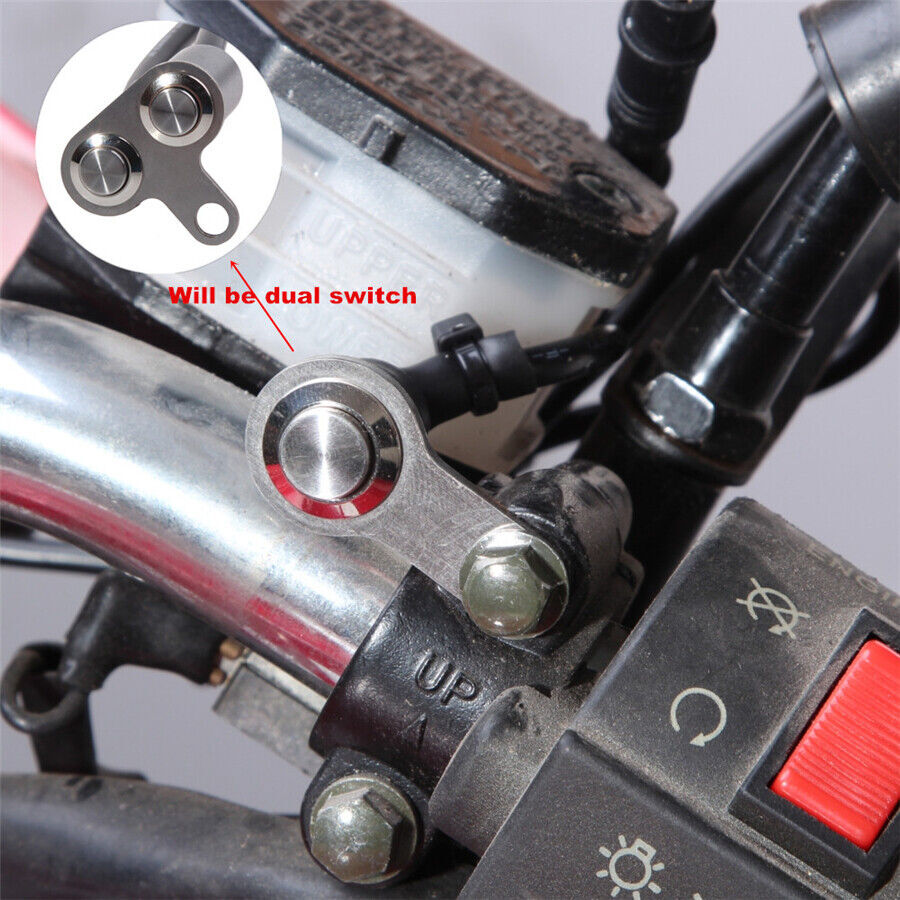 Motorcycle Handlebar Switch Adjustable Mount Horn Engine Start Kill Dual Button