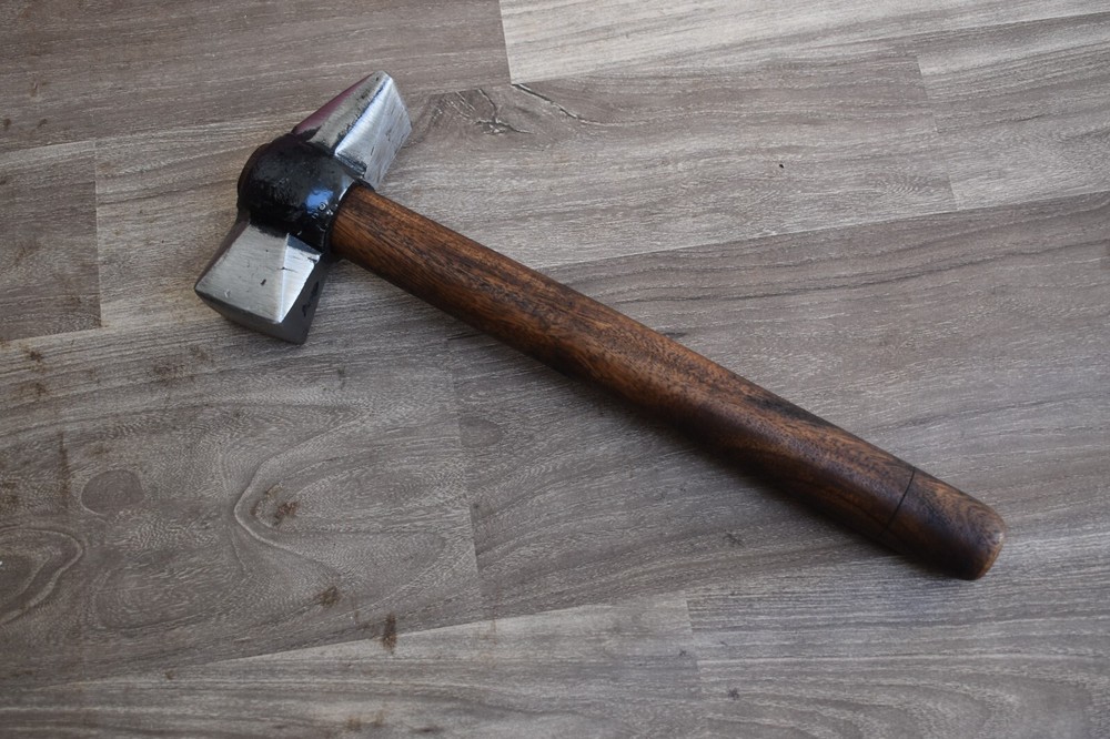 Blacksmith Hammer Iron Handforged Wood Working Square Head Hammer Tool Workshop