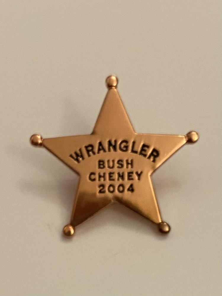Wrangler Bush Cheney 2004 Lapel Pin P78
