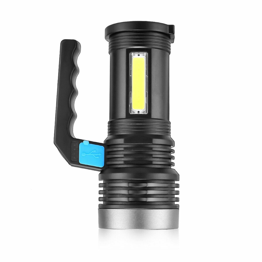 Super Bright LED Searchlight Portable Rechargeable Spotlight Handheld Flashlight