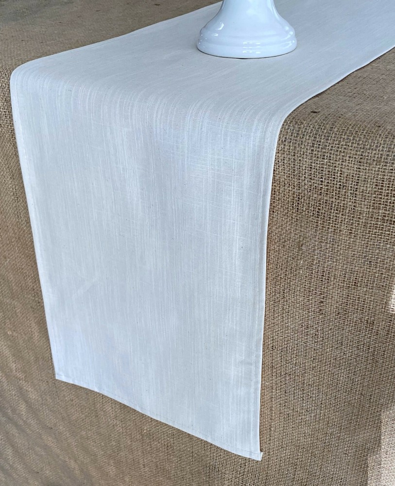 Ivory Table Runner Solid Ivory Linen Runner Table Centerpiece Natural Home Decor