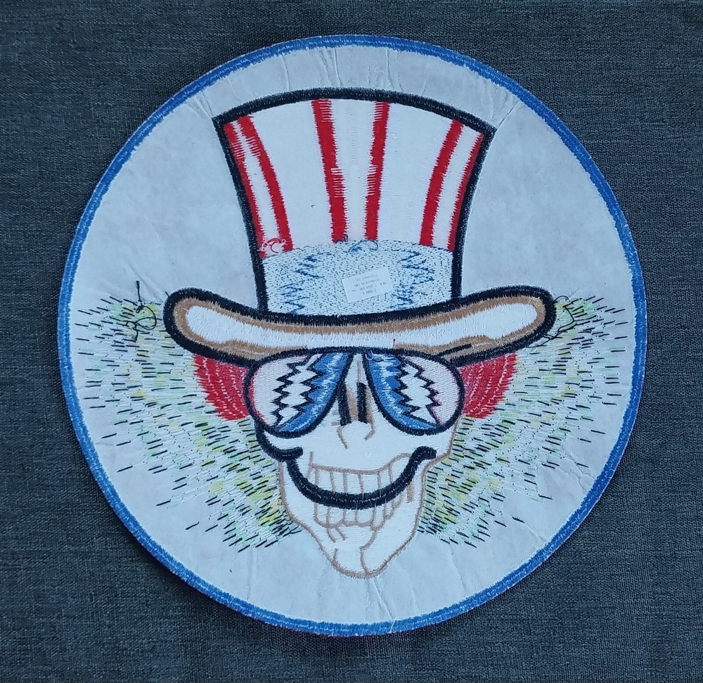 Grateful Dead LARGE Uncle Sam Deadhead Official Embroidered BACK Patch LICENSED