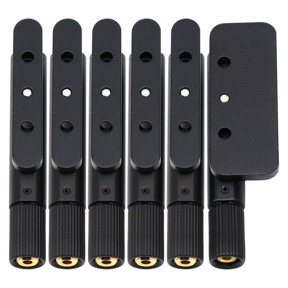 6 Strings Headless Guitar Bridge Single Bridge Saddle for Headless Guitar Black
