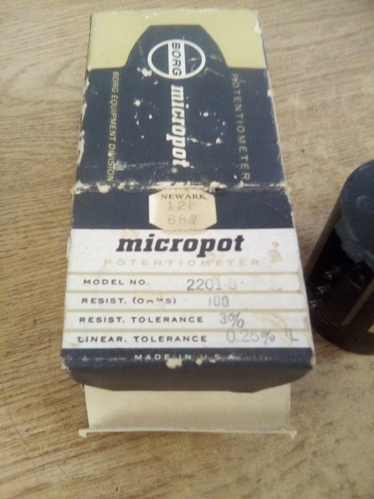Borg Micropot 2201-B Potentiometer
