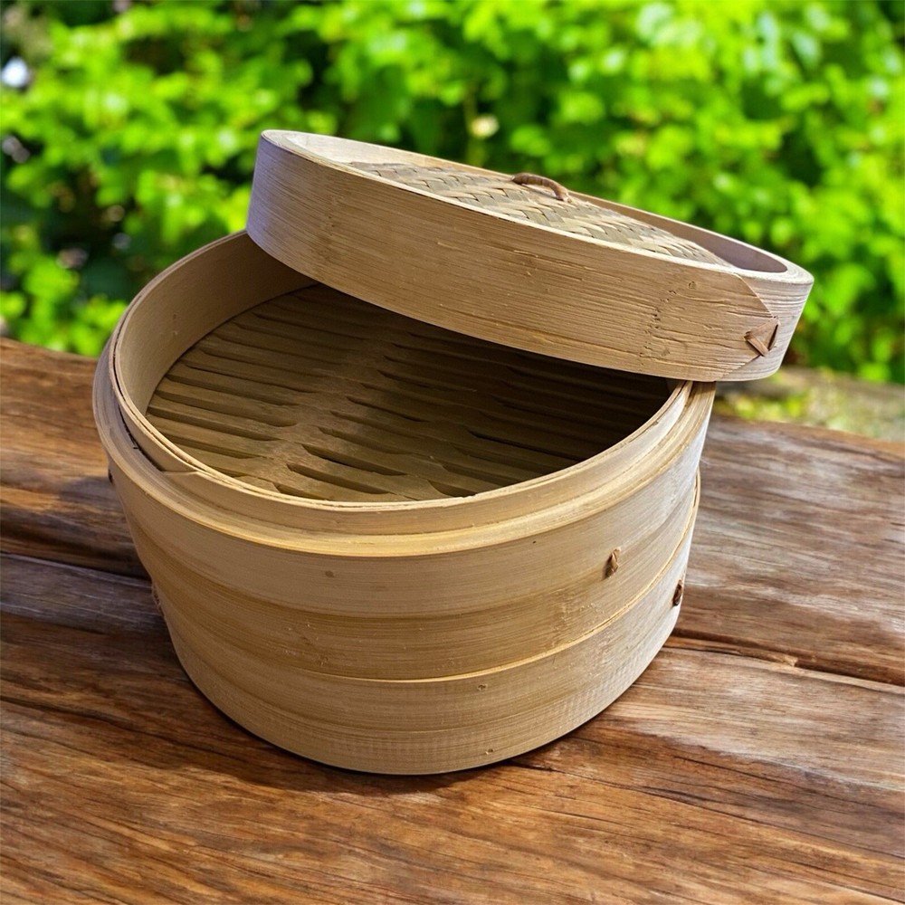 Bamboo Steamer; 10x3 ; 2 Tier